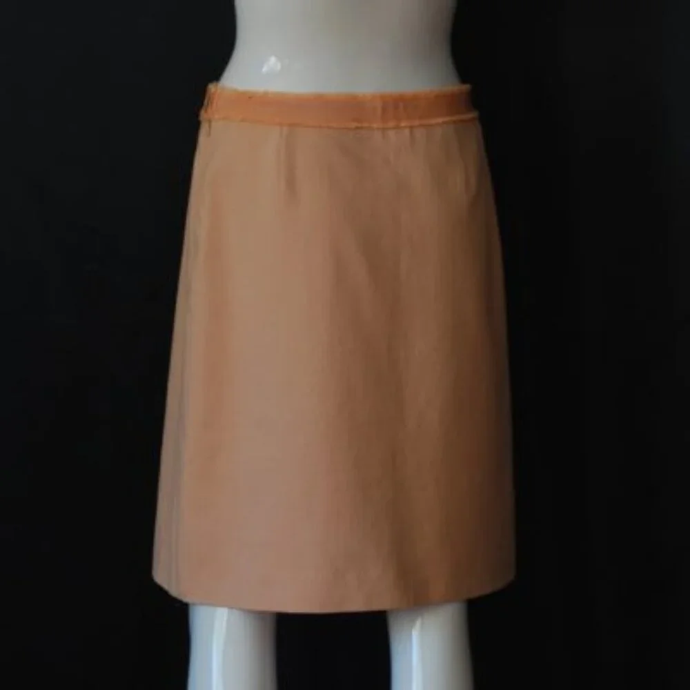Moschino Peach A-Line Skirt with Bow Waist Detail - Picture 2 of 4